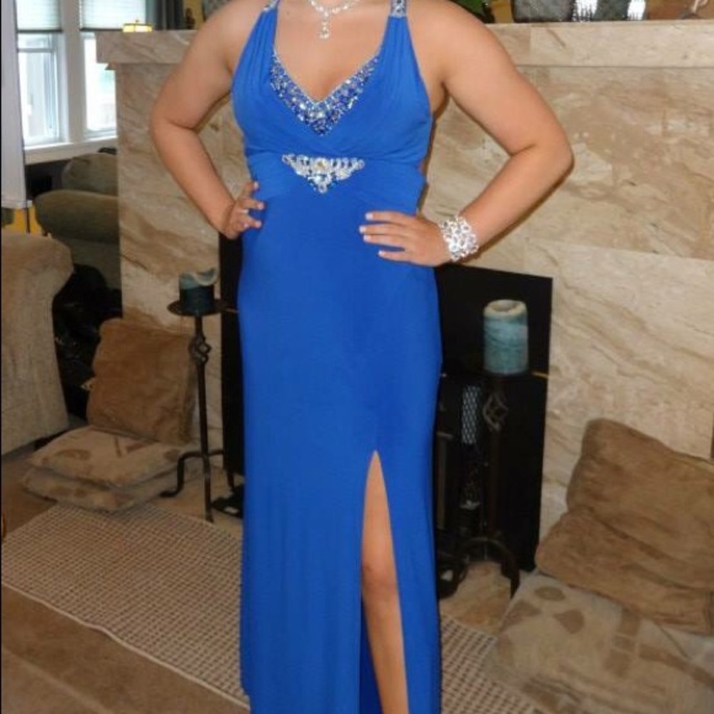 Blue prom dress